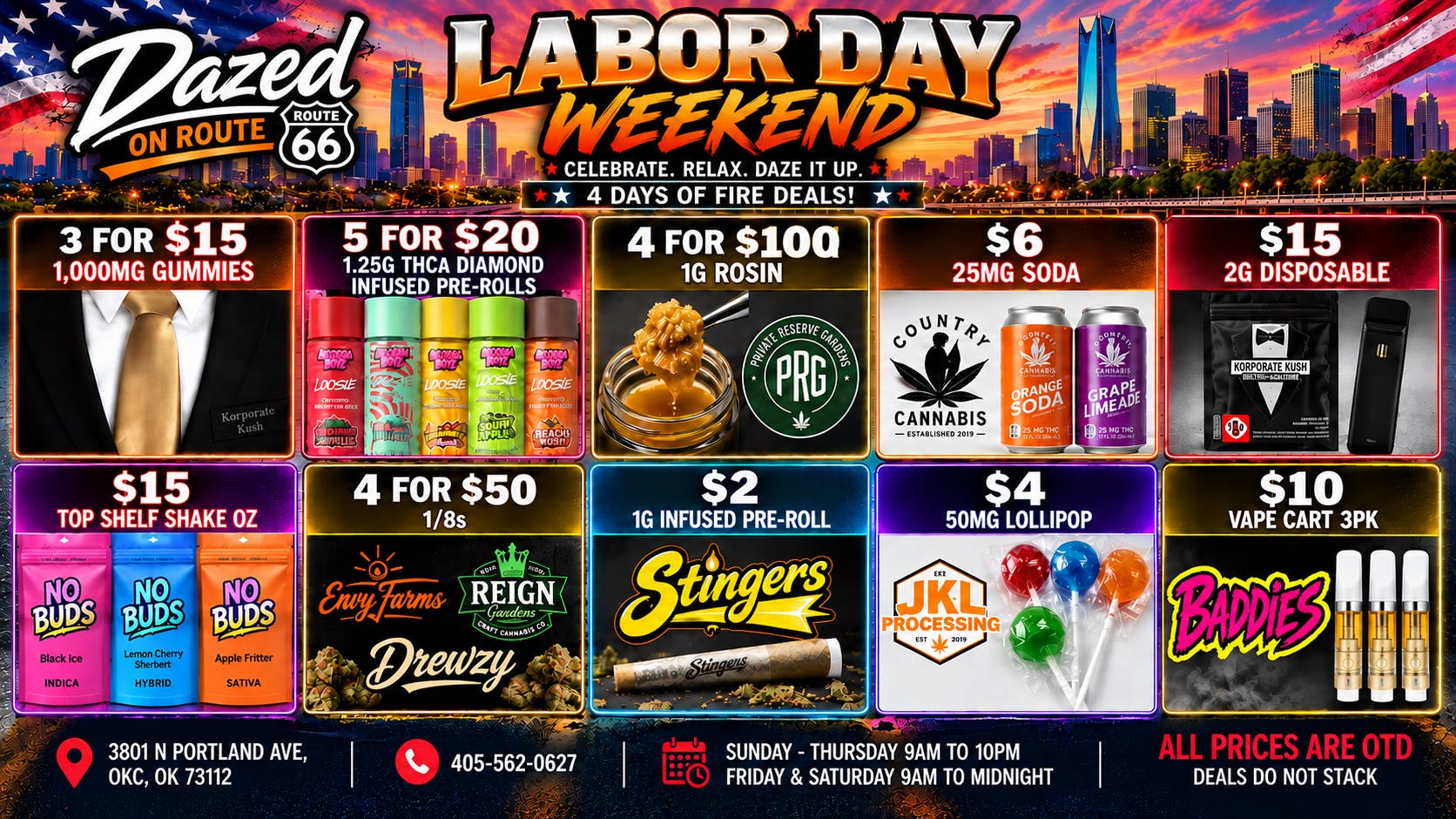 Dazed on Route 66 Big 4 Day Weekend Sale!