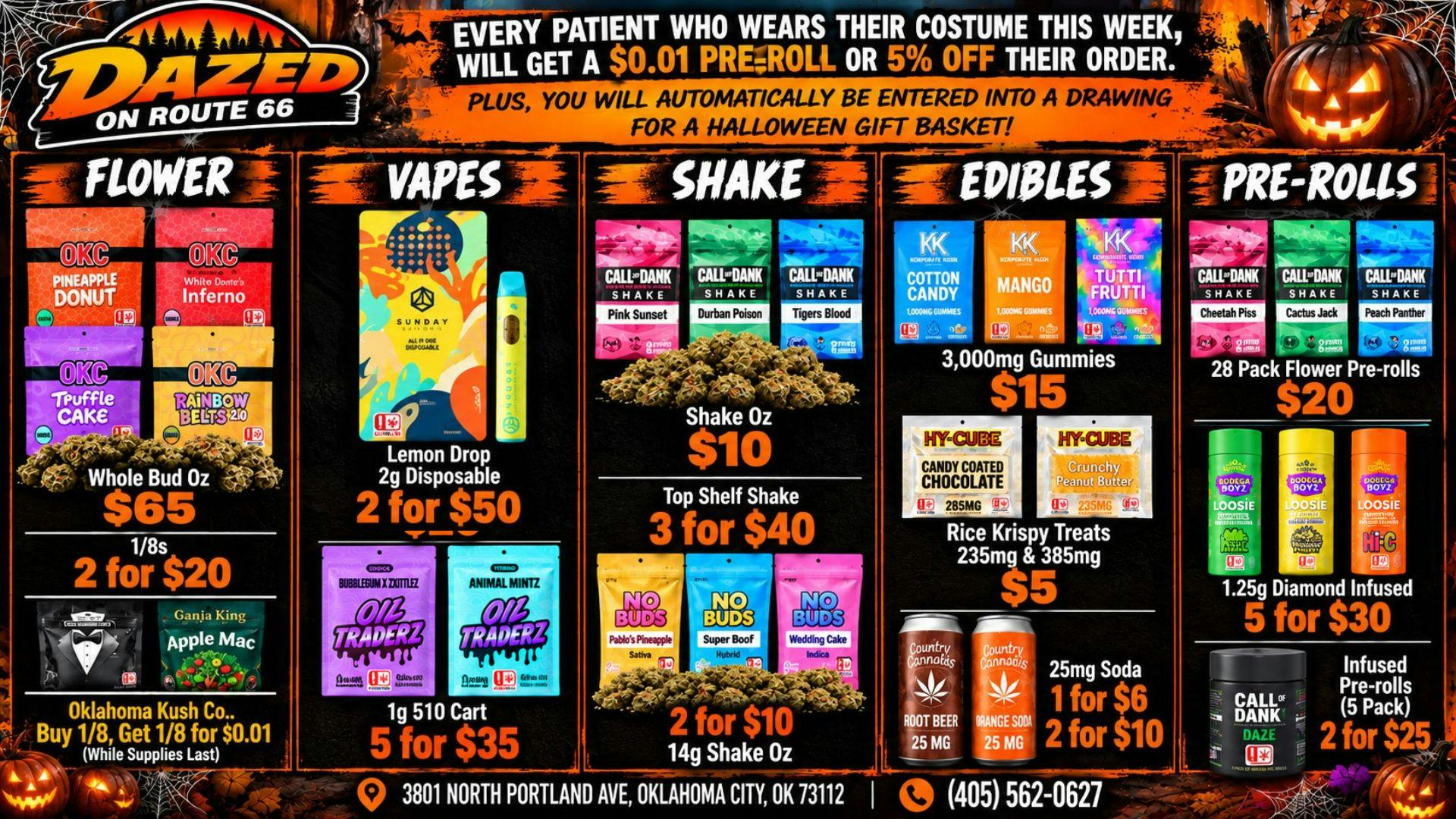 Dazed on Route 66 Spooktacular Deals!