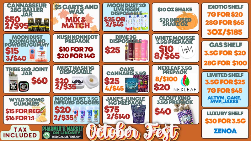 Pharmer's Market - Norman $65 EXOTIC OZ!$10 OZ!$5 CARTS! SCARY DEALS!
