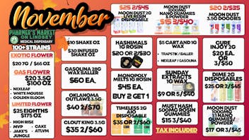 Pharmer's Market - Norman BLACK FRIDAY EARLY!$65 OZ!$10 OZ$5 CARTS