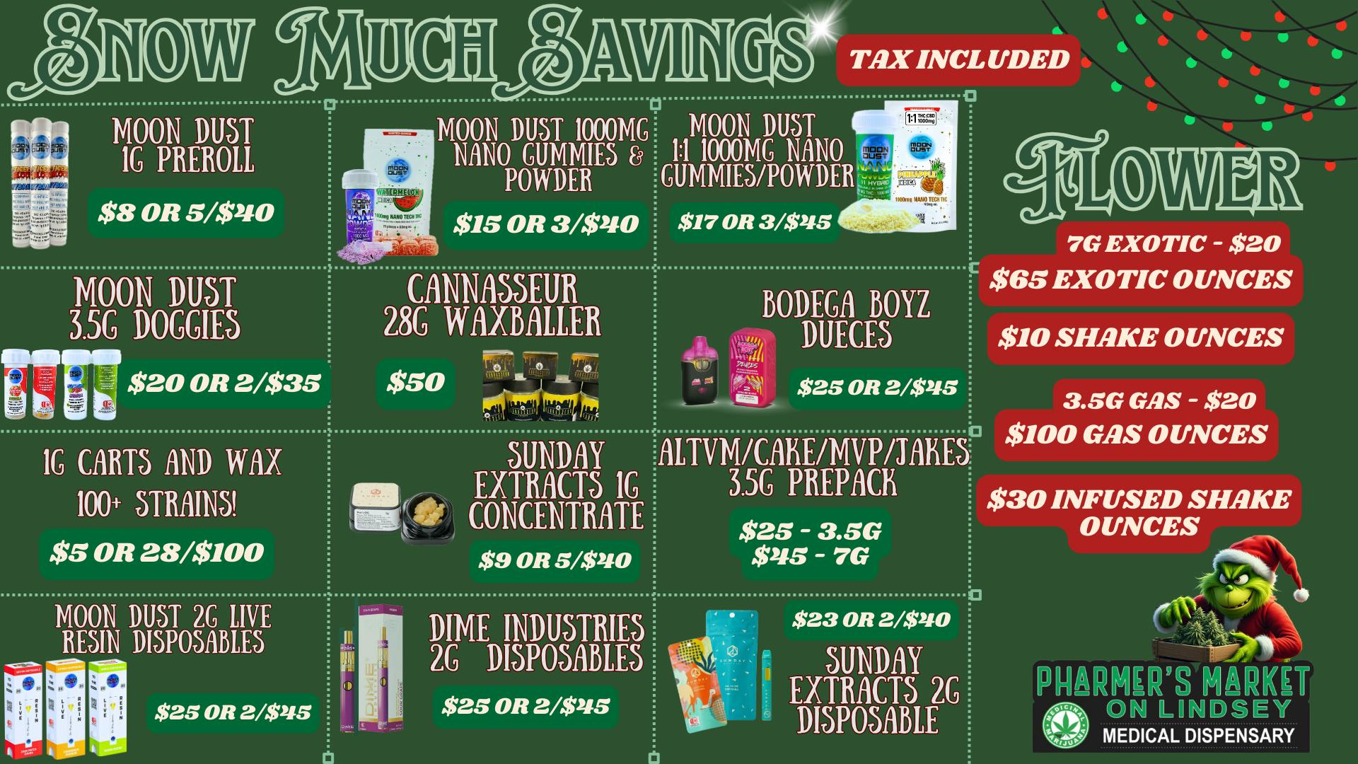 Pharmer's Market - Norman WARM UP DEALS!$65 OZ!$10 OZ$5 CARTS!$2 PREROLLS