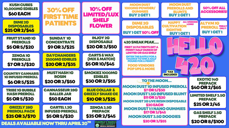 Pharmer's Market - Norman 420 WEEKEND STEALS! BOGOS AND MORE!