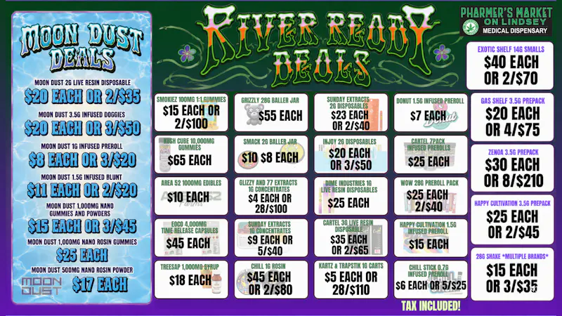 Pharmer's Market - Norman 🌊 RIVER READY DEALS 🌊$70/OZ🔥$5 CARTS🔥