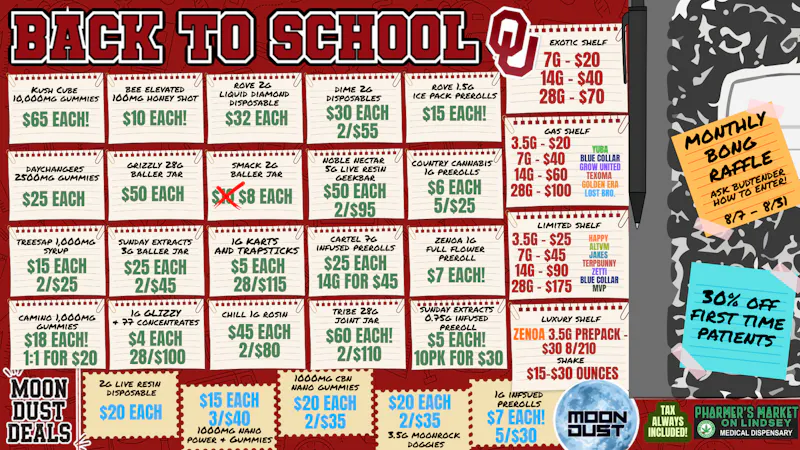 Pharmer's Market - Norman BACK TO SCHOOL SAVINGS ✏️ $70/OZ📓$5 CARTS🔥