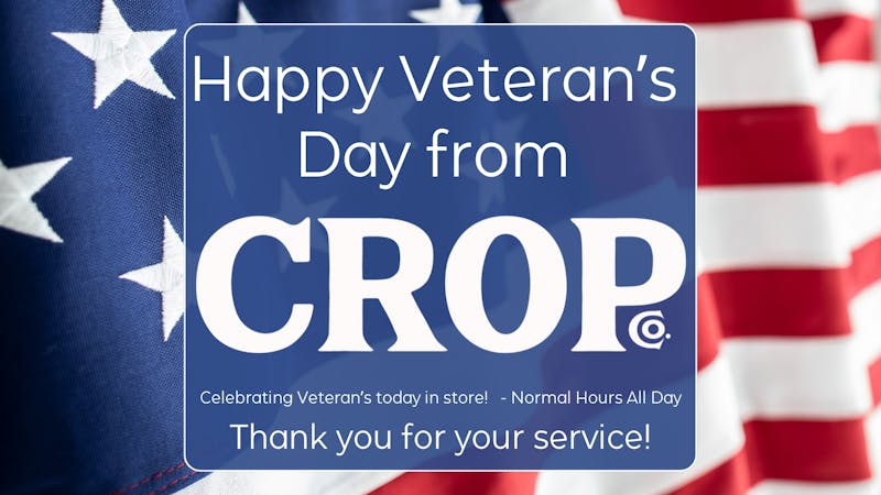 Crop Happy Veteran's Day!