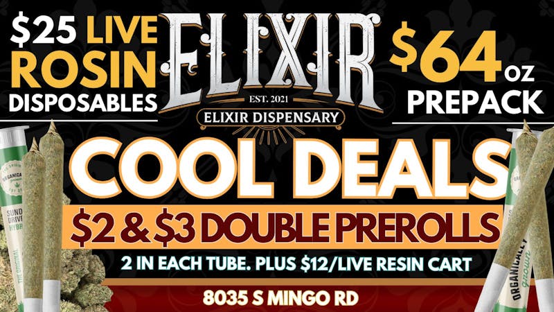 Elixir Dispensary Cool Weather = Cool Deals