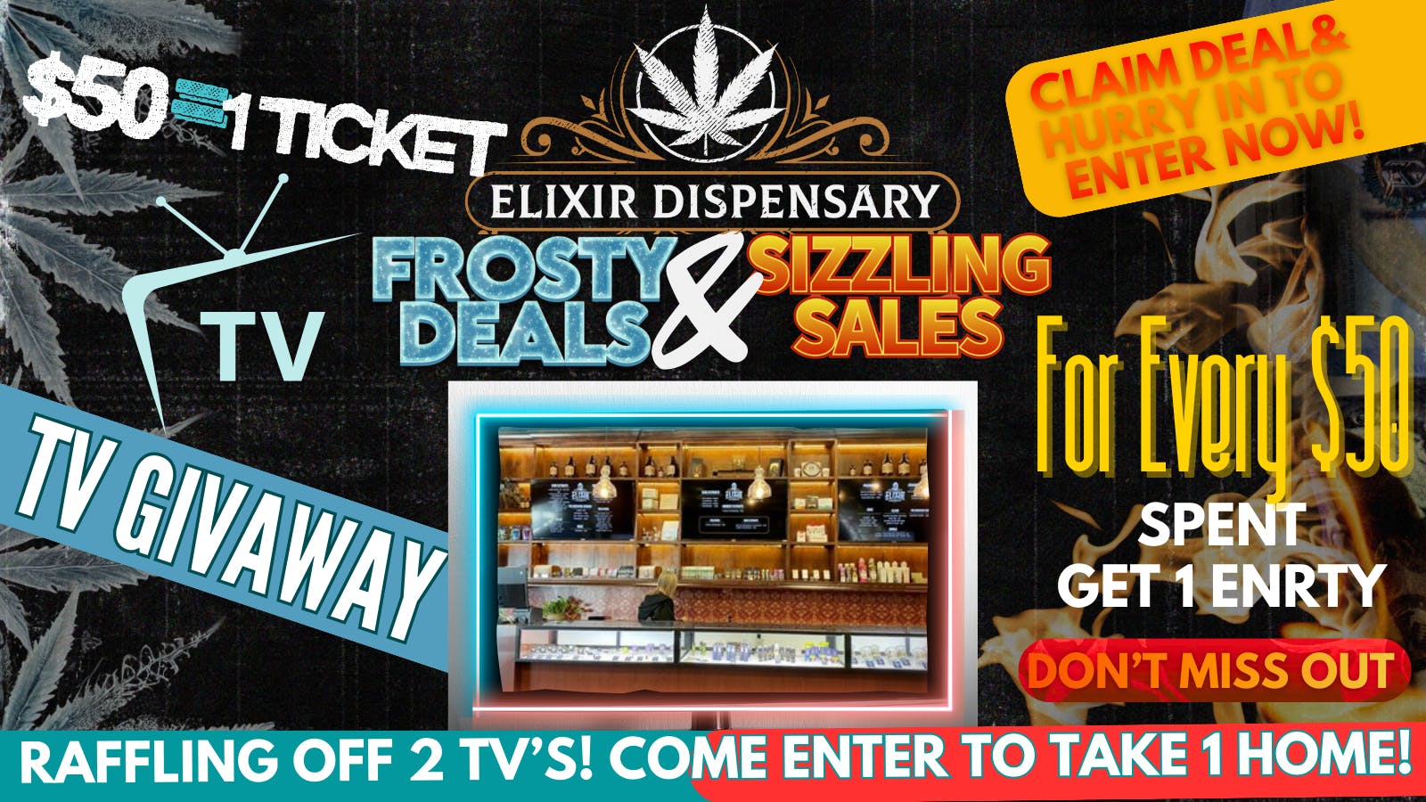 Elixir Dispensary Wicked Winter Giveaway! TV GIVEAWAY!
