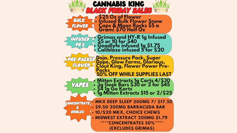 Cannabis King - Burton BLACK FRIDAY DEALS