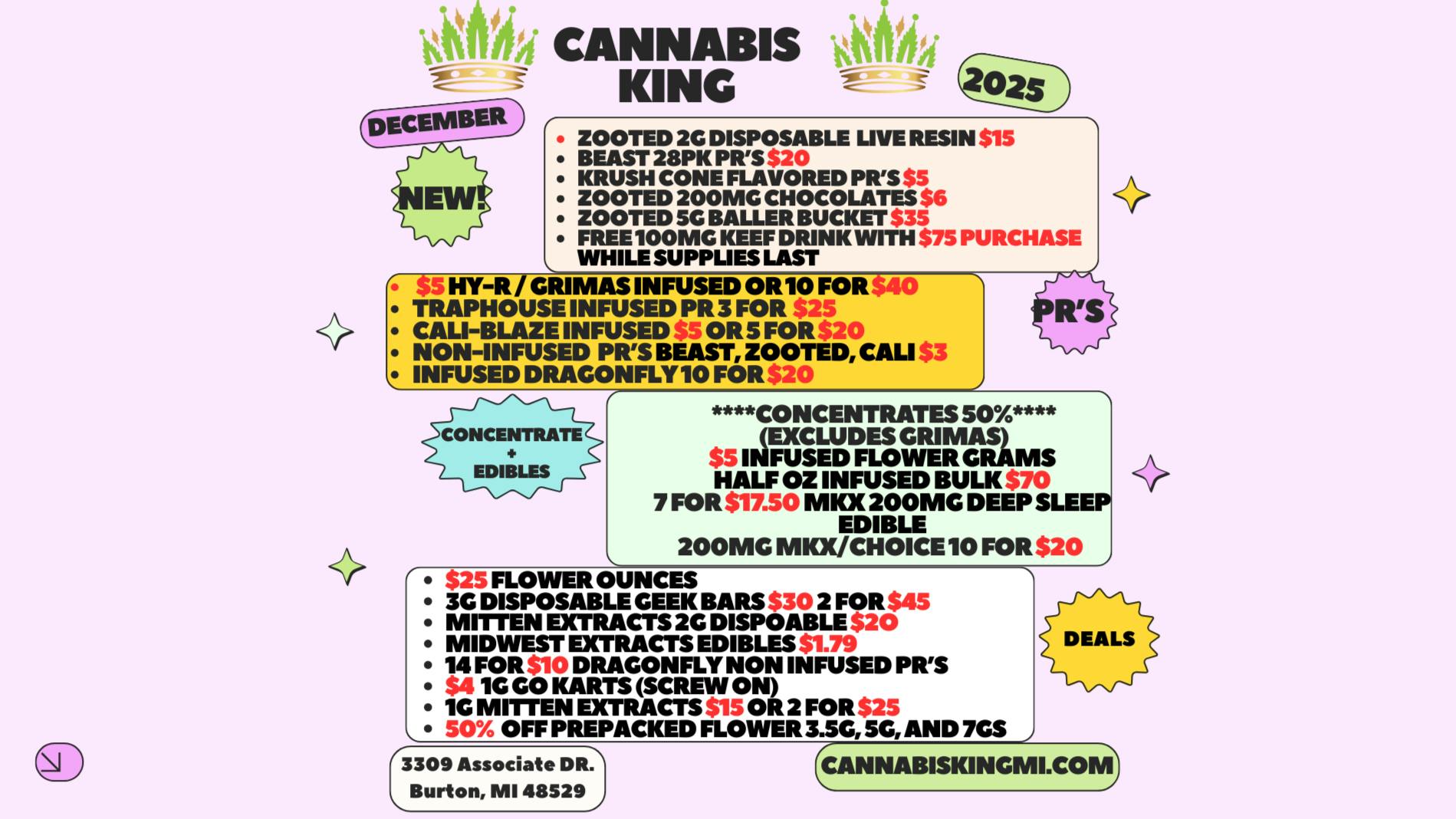 Cannabis King - Burton December Deals 2025