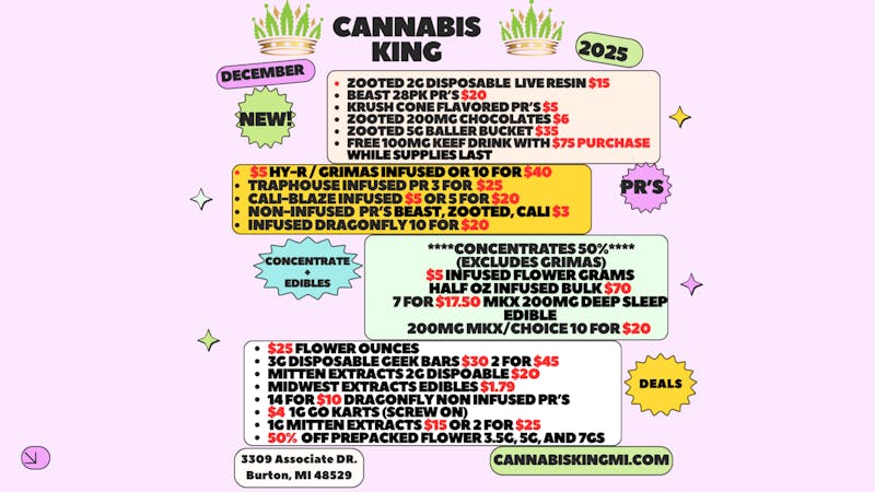 Cannabis King - Burton December Deals 2025