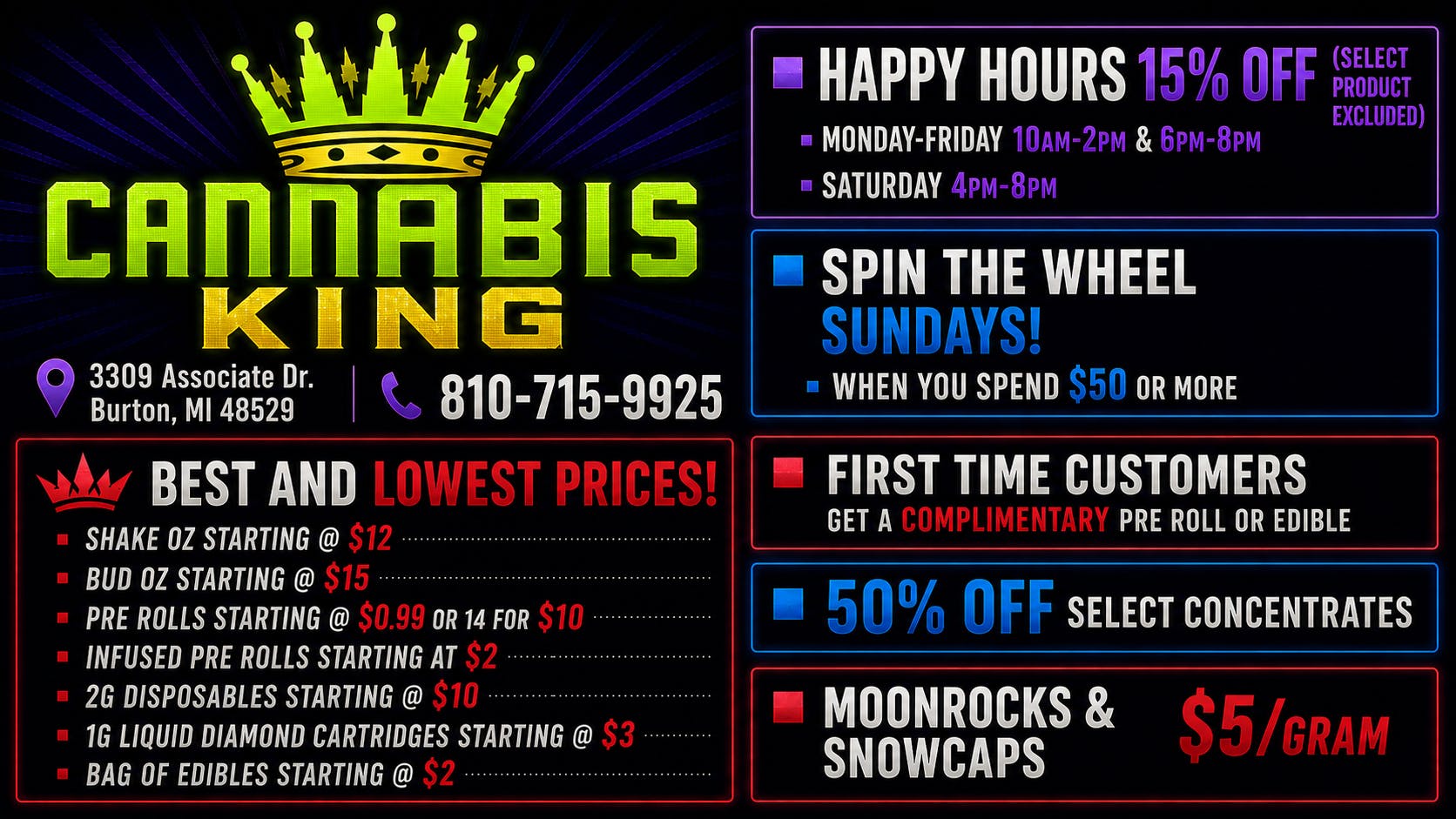 Cannabis King - Burton Cannabis King - Lowest Prices