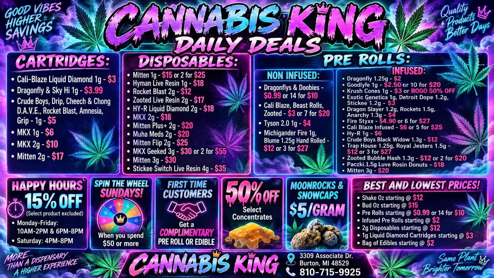 Cannabis King - Burton Cannabis King - Lowest Prices - Daily Deals