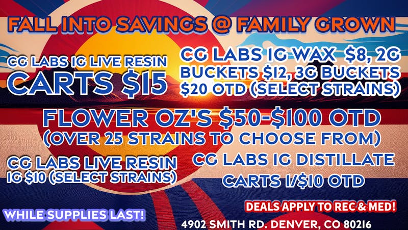 Family Grown FALL INTO SAVINGS @ FAMILY GROWN