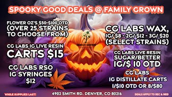 Family Grown SPOOKY GOOD DEALS @ FAMILY GROWN