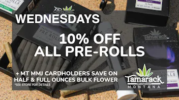 Tamarack Cannabis - Whitefish 10% OFF All Joints (any package)
