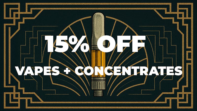 Stache 15% OFF all Vapes + Concentrates - Terpy Thursday