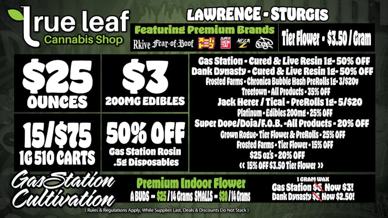 True Leaf - Lawrence December 22nd-31st