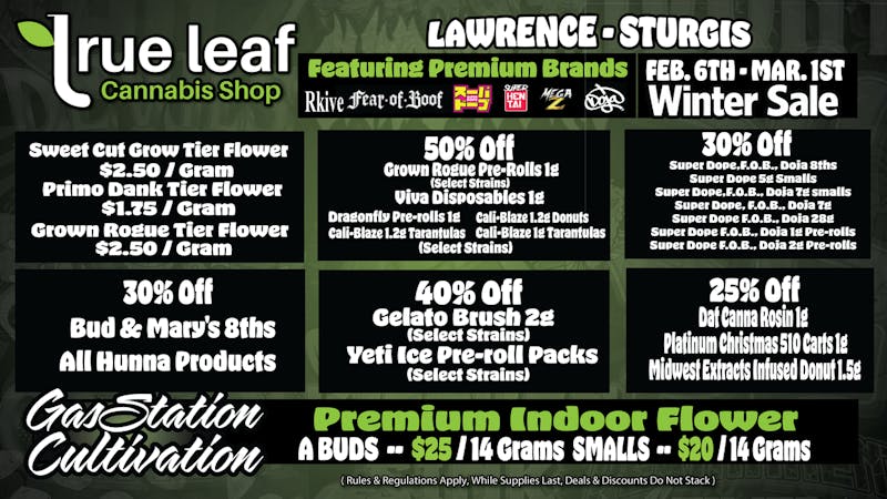 True Leaf - Lawrence February 6th to March 1st