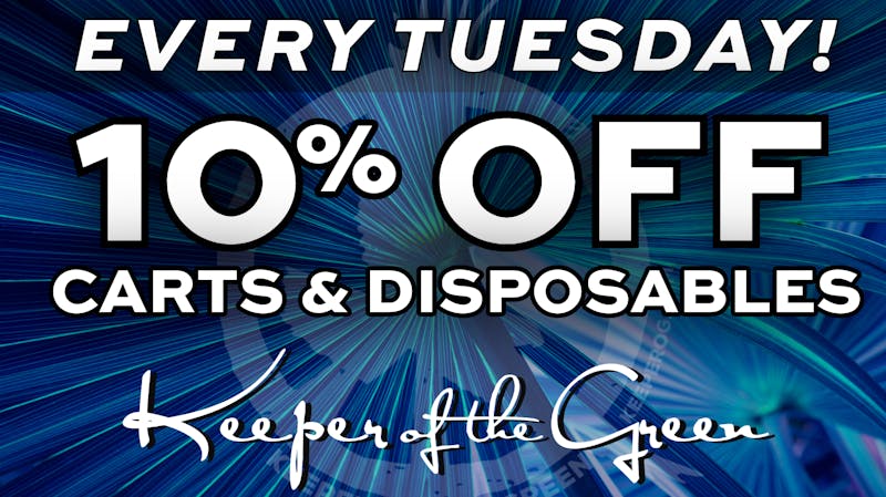 Keeper of the Green - Dodge 10% OFF Carts and Disposables