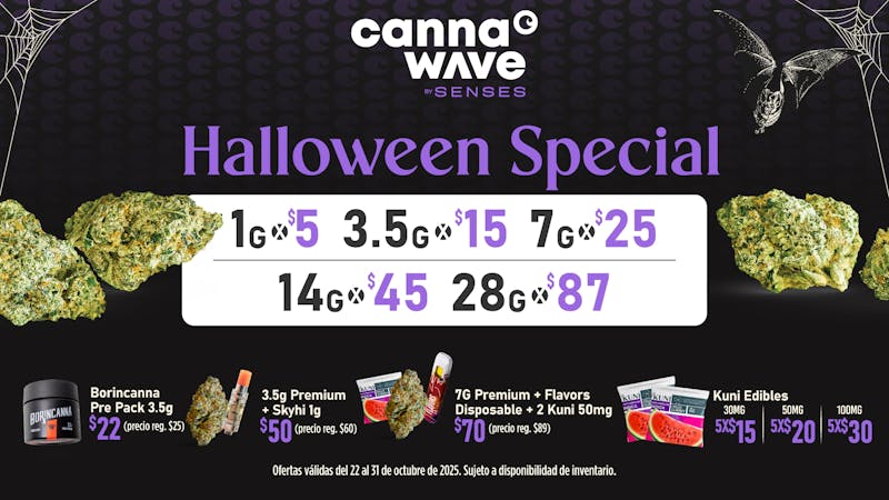 Cannawave 🎃Halloween Special 14g x $45 | 28g x $87