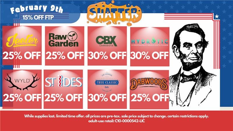 Shatter 🎩 HONEST DEALS: 25% OFF Jeeter & Raw Garden!