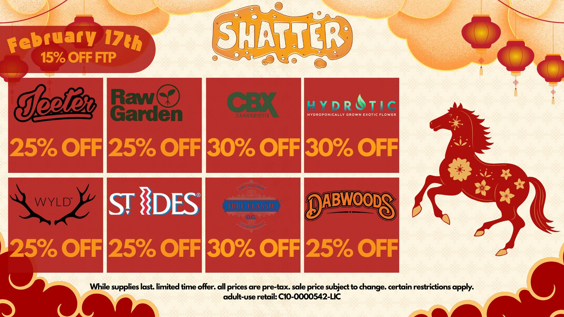 Shatter 🧧 YEAR OF THE FIRE HORSE: DEALS 🔥