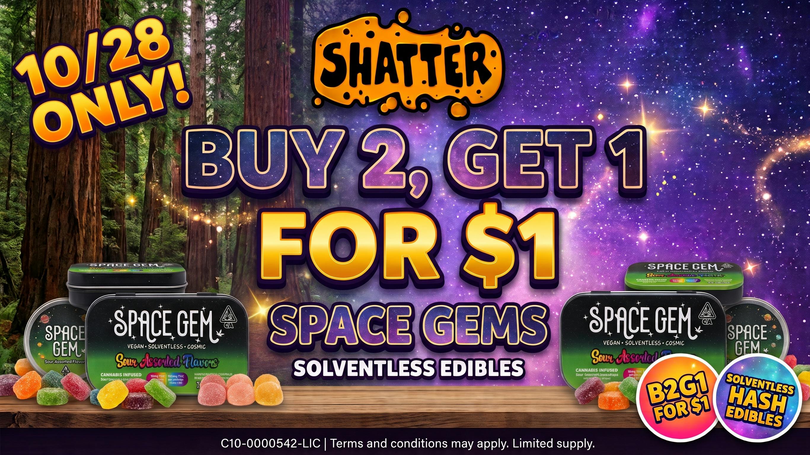 Shatter 🔥 B2G1 | Space Gems | 10/28 Only 💨