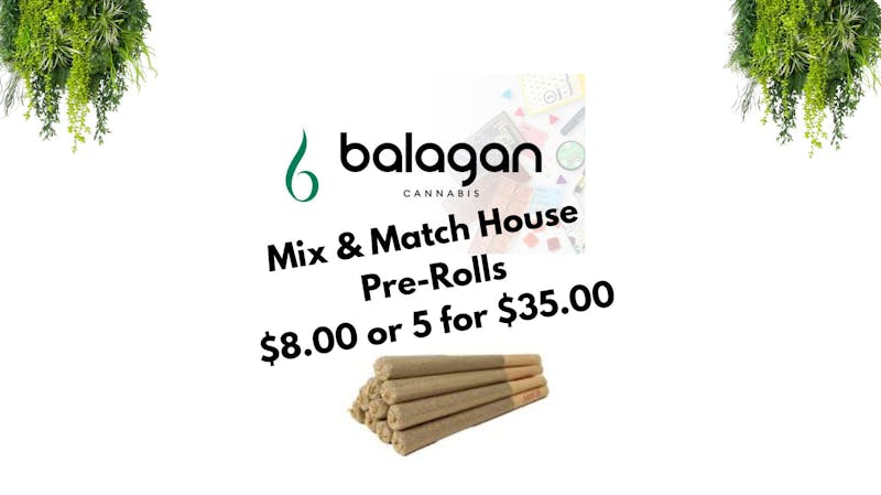Balagan Cannabis Premium Pre-Rolls Bundle $8.00 5 for $35.00