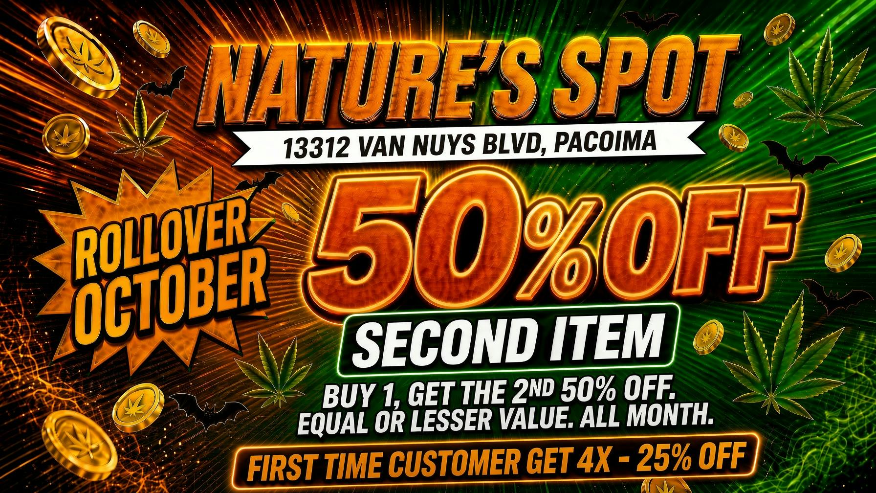 Nature's Spot 🎃 Rollover October: 50% OFF 2nd Item 🔥