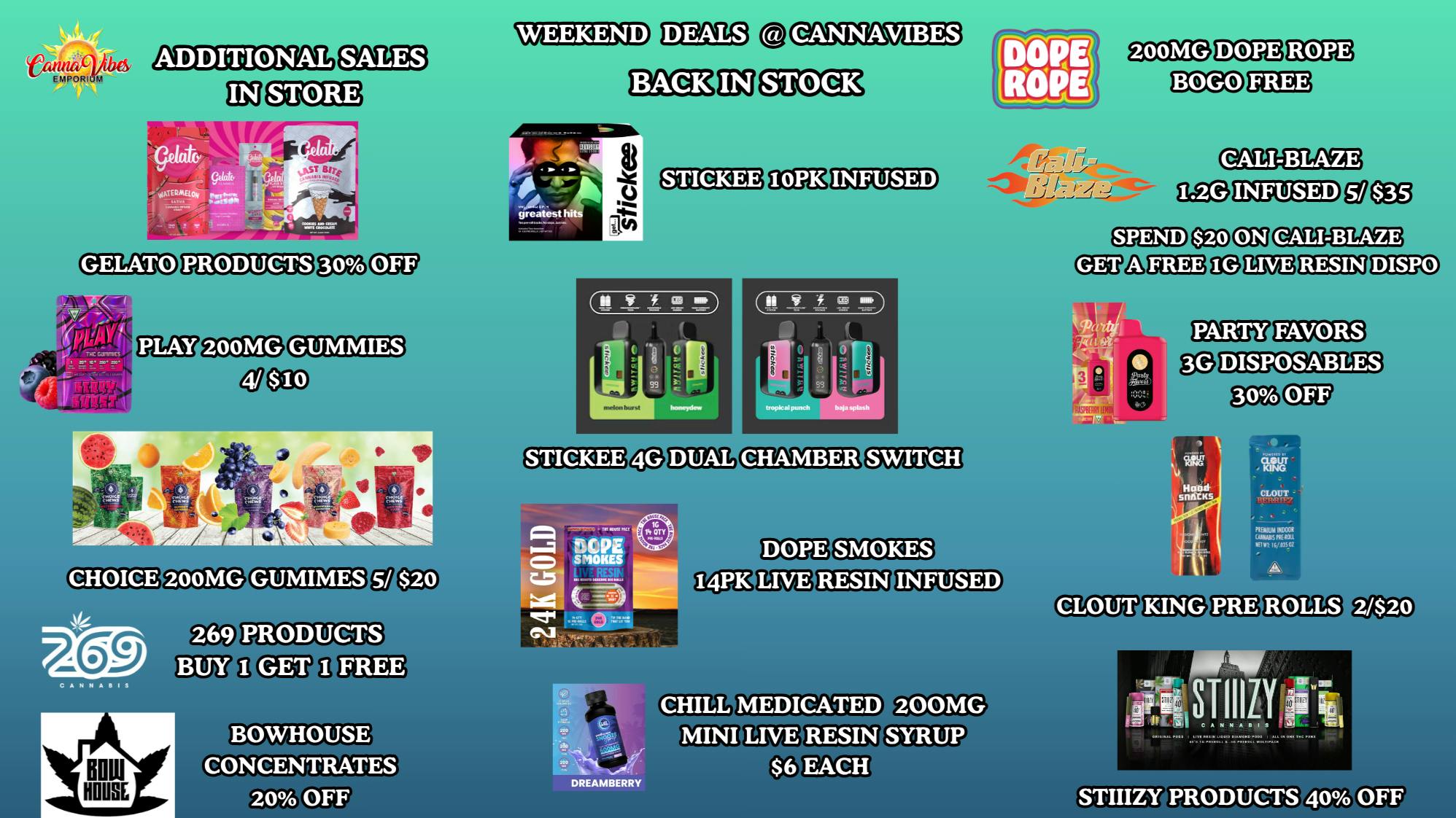 CannaVibes Emporium ALL NEW MEDICAL PRODUCTS. $25 Ounces