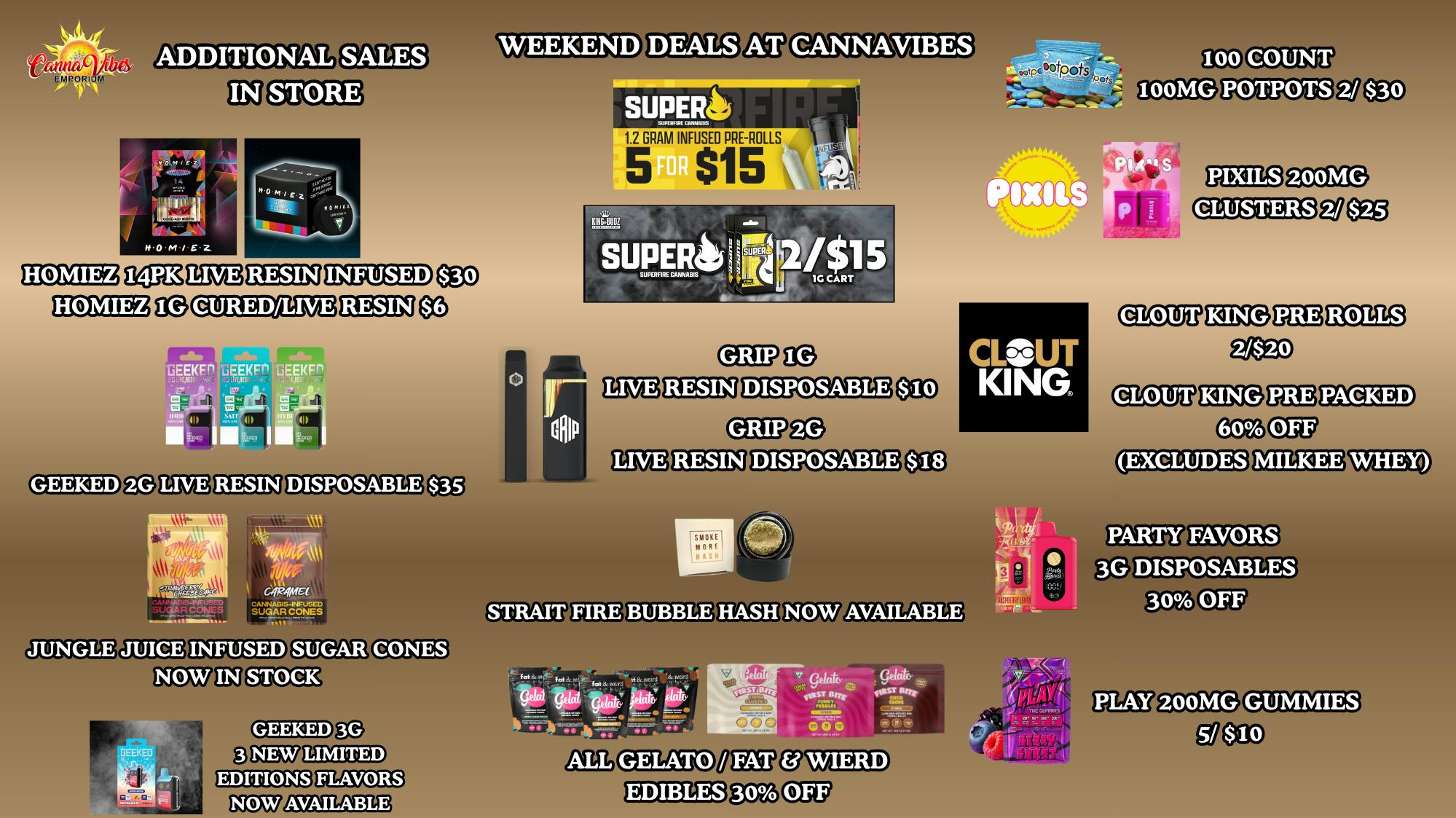 CannaVibes Emporium ALL NEW MEDICAL PRODUCTS. $25 Ounces