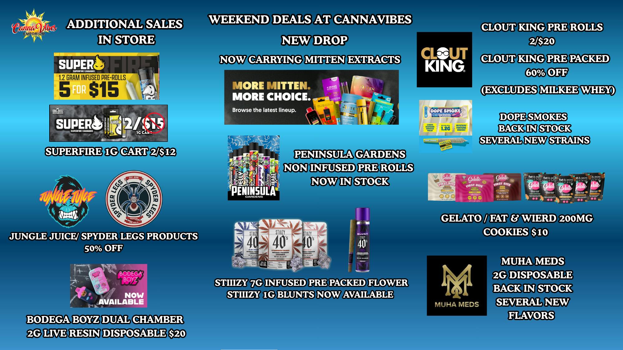 CannaVibes Emporium ALL NEW MEDICAL PRODUCTS. $25 Ounces