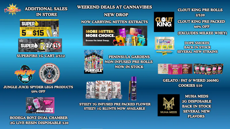 CannaVibes Emporium ALL NEW MEDICAL PRODUCTS. $25 Ounces