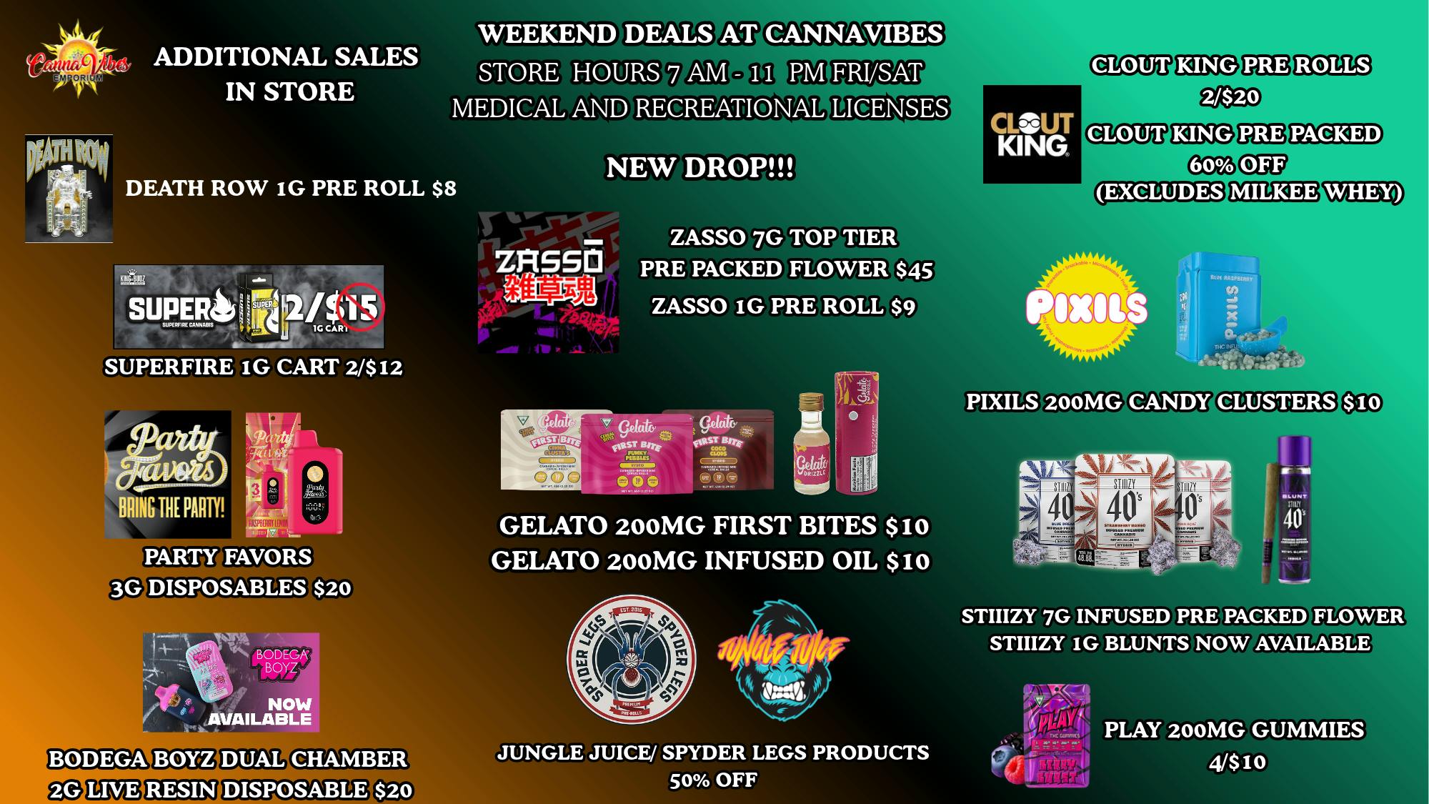 CannaVibes Emporium ALL NEW MEDICAL PRODUCTS. $25 Ounces
