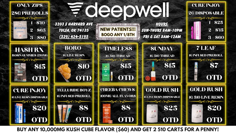 Deepwell SELECT THICC 8TH'S $30!