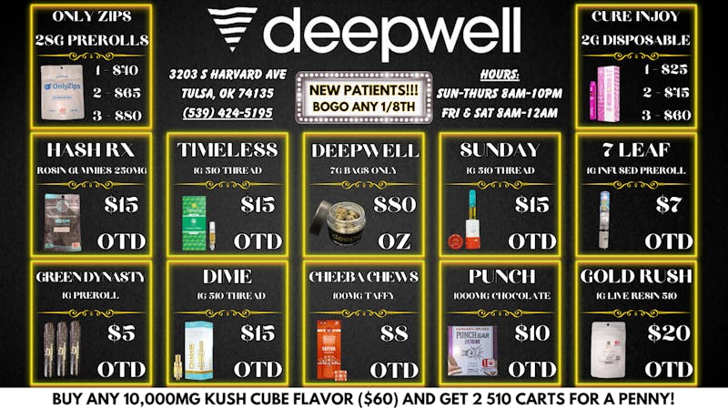 Deepwell SELECT THICC 8TH'S $30!