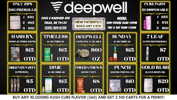 Deepwell $60 House OZ's (8 Strains Available)