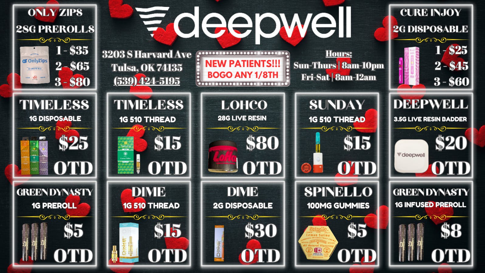 Deepwell $60 Flower OZ's