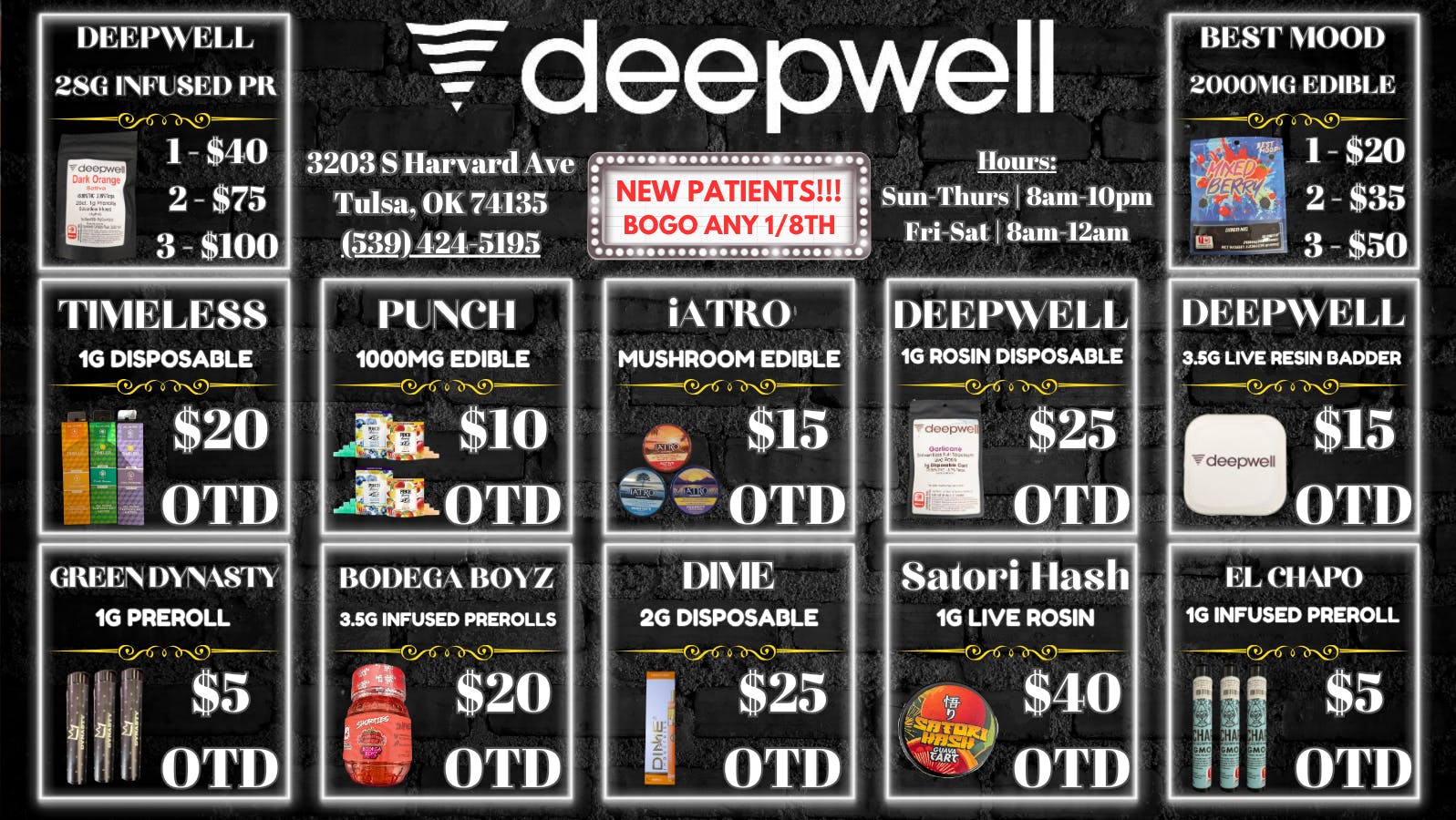 Deepwell New Patients BOGO 8th