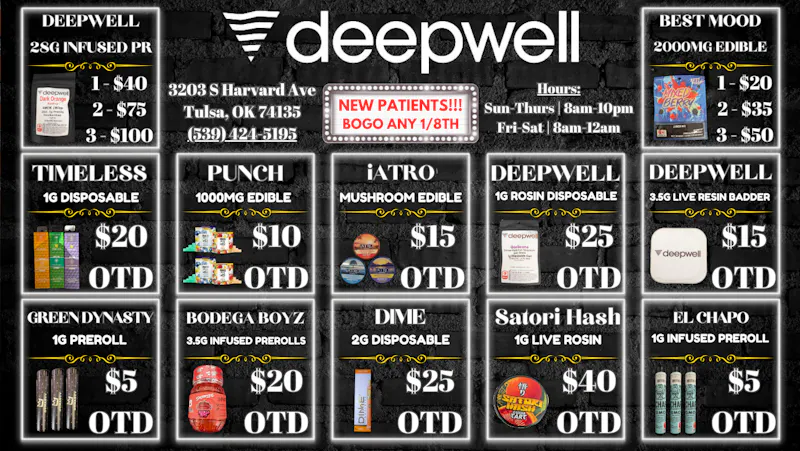Deepwell New Patients BOGO 8th