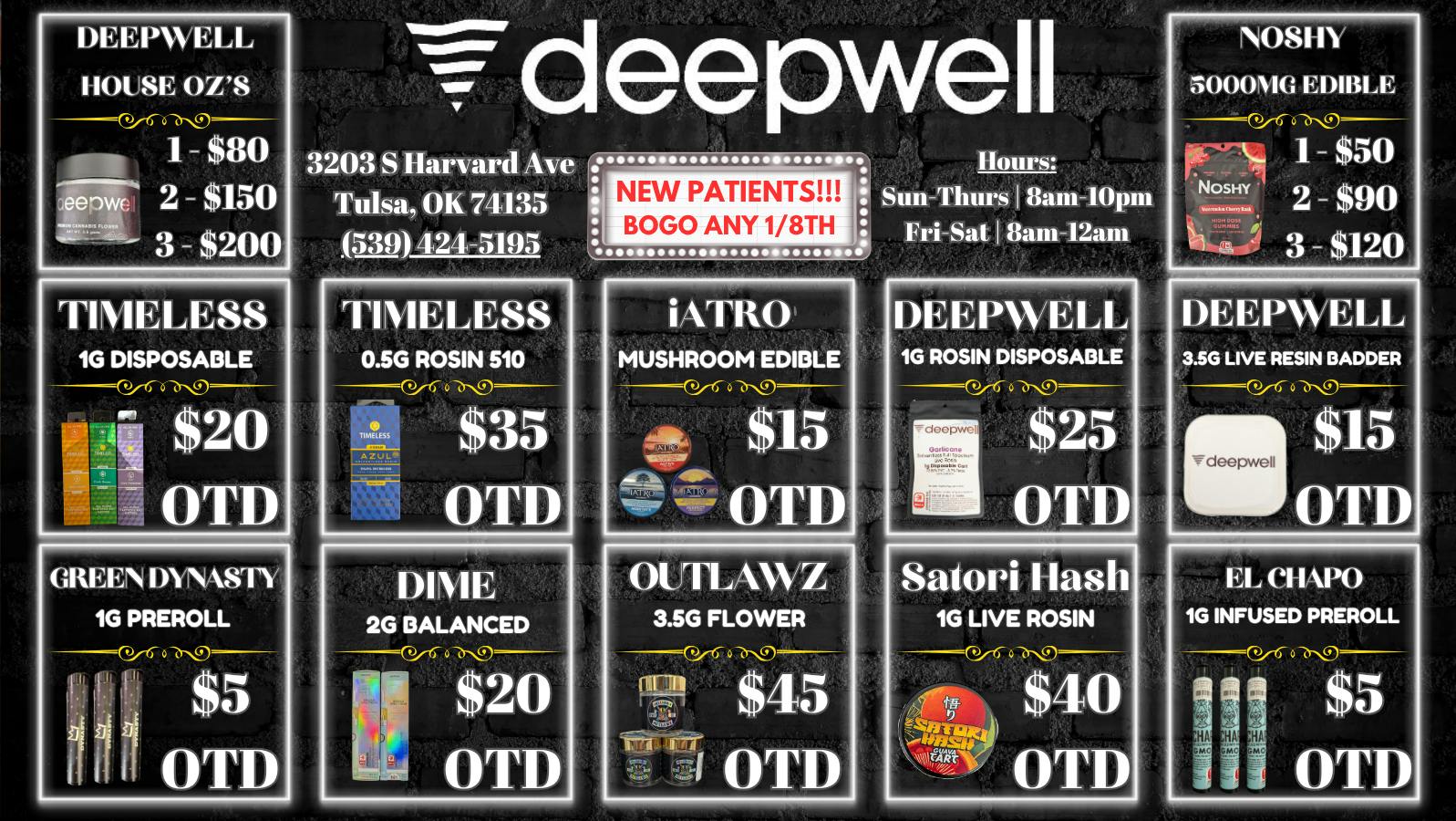 Deepwell House Flower 1oz/$80 3oz/$200