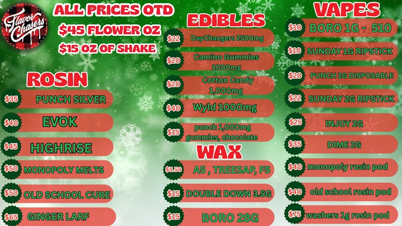 Flavor Chasers Dispensary - Drive Thru happy holliblaze