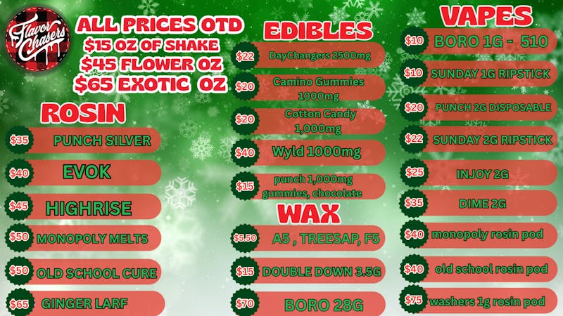 Flavor Chasers Dispensary - Drive Thru happy holliblaze