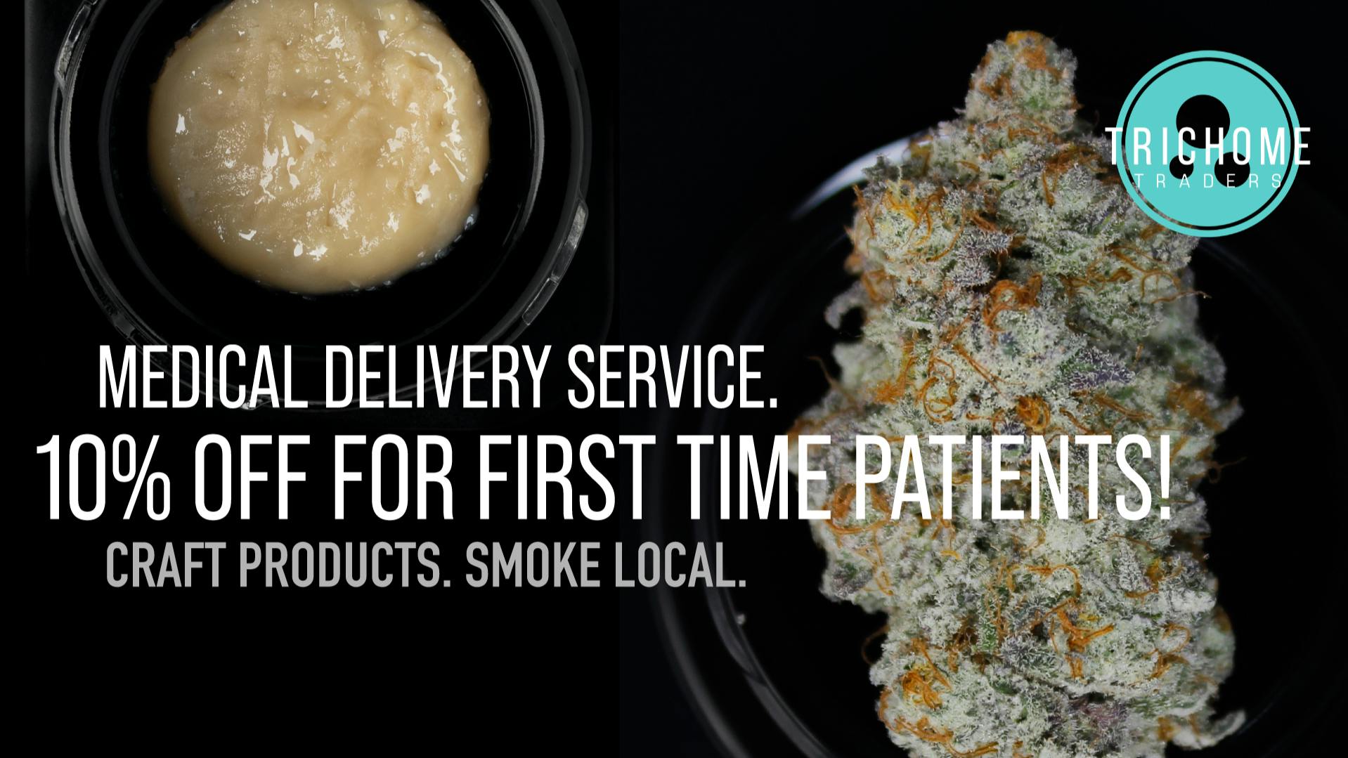 Trichome Traders - Delivery First Time Patient 10%
