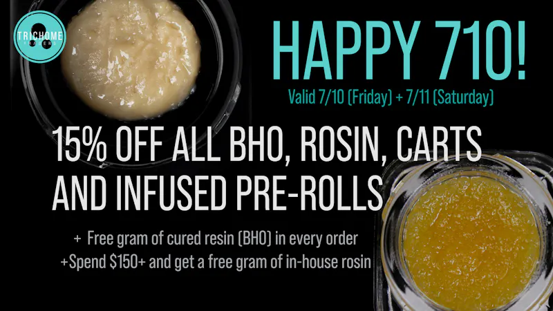 Trichome Traders - Delivery 710: 15% Off Extracts + a Free Gram of BHO + More