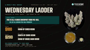 Trichome Traders - Delivery Wednesday Ladder - Freebies at $100 and $200