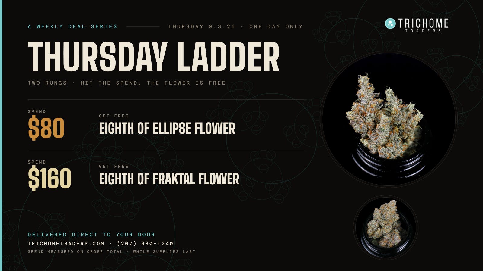 Trichome Traders - Delivery Thursday Ladder Deal - $80 and $160