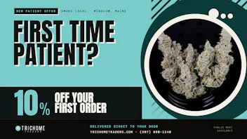 Trichome Traders - Delivery First Time Patient - 10% Off Your First Order