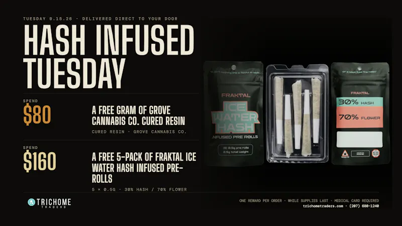 Trichome Traders - Delivery Tuesday Ladder Deal - Freebies at $80 and $160