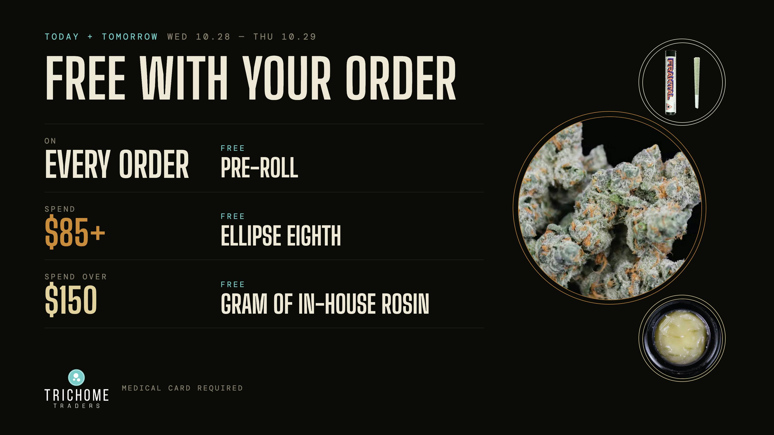 Trichome Traders - Delivery Wed/Thur Ladder Deal - Freebies at $40, $85, $120
